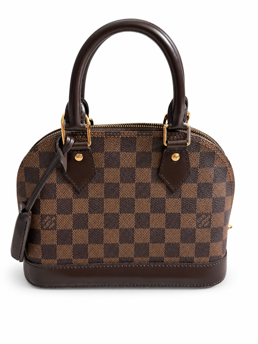 Louis Vuitton Alma BB Damier Ebene Crossbody Bag Complete Set