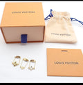 Louis Vuitton Blooming Strass 3 Ring Set M68378 Gold Monogram Flower Full Set