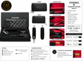 Chanel Cambon Ligne Zip Around Wallet Black Quilted Lambskin Pink Interior 18 Series
